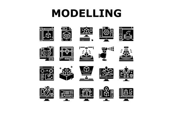 3D Modelling Software and Device Icons