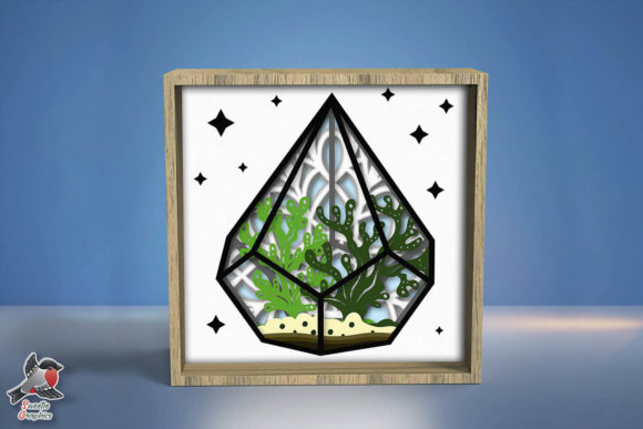 3D Plant Terrarium Shadow Box Template: A Practical Guide to Digital Papercraft Workflows
