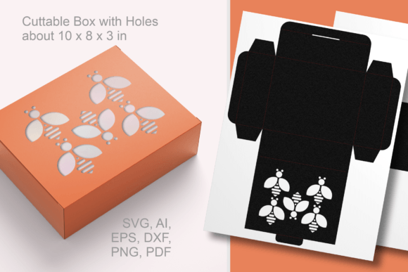 5 Bees Windows Rectangular Box Template: A Versatile Solution for DIY Packaging