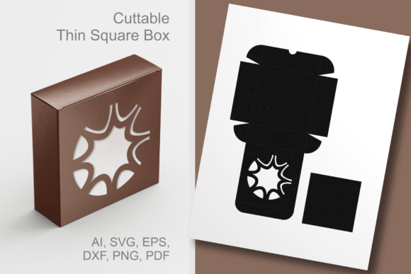 Asymmetrical Round Window Square Box Template