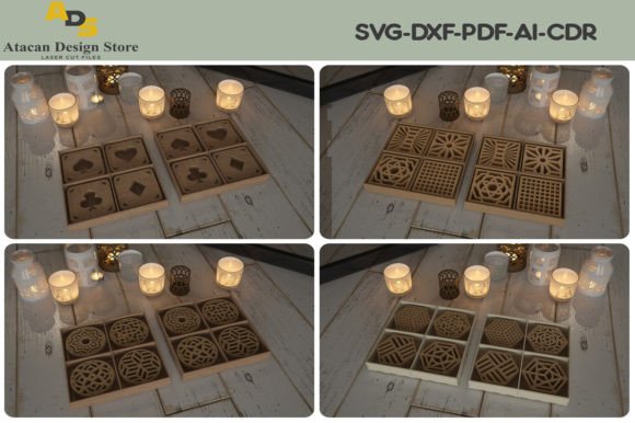 Coaster Bundle with Divider Box Template: A Versatile Solution for Laser and Craft Machines