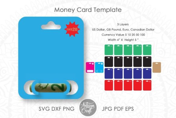 Creative Gifting with Money Card SVG Templates: Styles, Currencies, and Customization