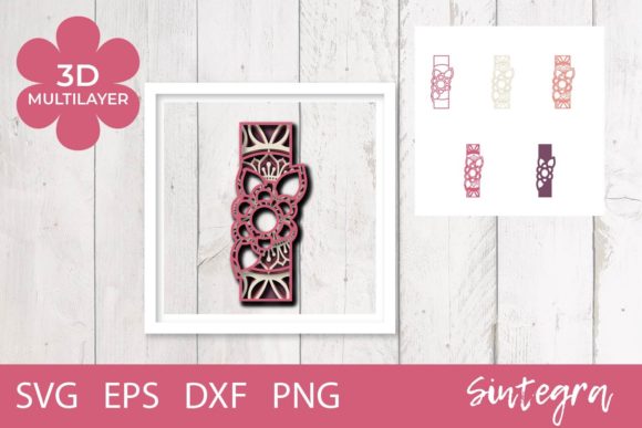 Elevating Crafts with the 3D Floral Letter I Mandala Layer SVG