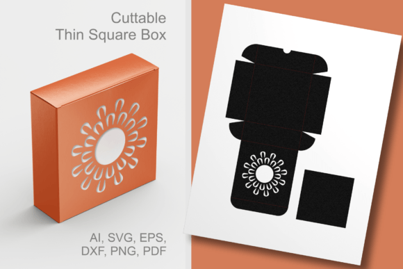 Elevating Handmade Packaging with the Bloom Round Window Thin Square Box SVG