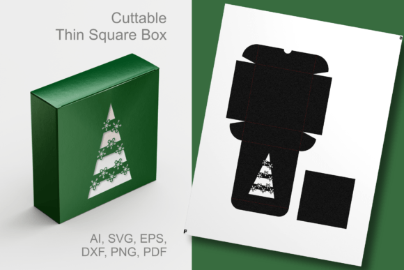 Elevating Seasonal Packaging: The Strategic Value of the Striped X-mas Tree Thin Square Gift Box