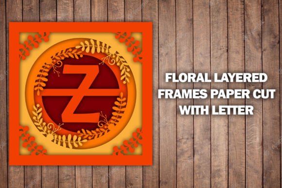 Evaluating Floral Layered Frames Letter Paper Cut Files