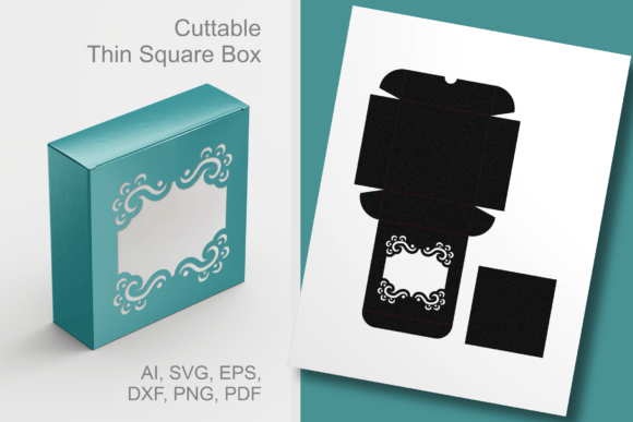 Frilly Window Thin Square Box Template: A Versatile Solution for Handmade Packaging