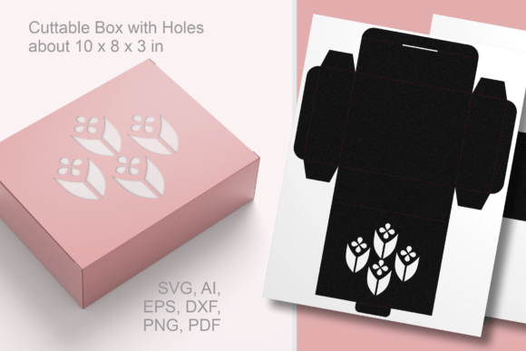 Geometric Flowers Rectangular Gift Box: Integrating Digital Templates into Packaging Workflows