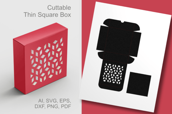 Geometric Holes Square Gift Box Template: Integrating Precision Packaging into Creative Workflows