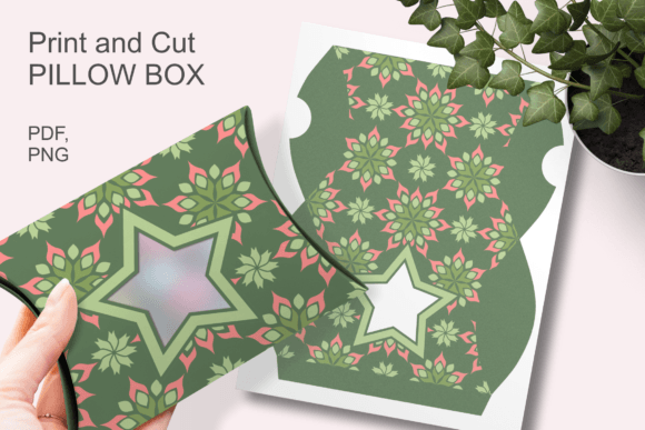 Green Festive Star Window Pillow Box: Evaluating the Digital Template for Holiday Packaging