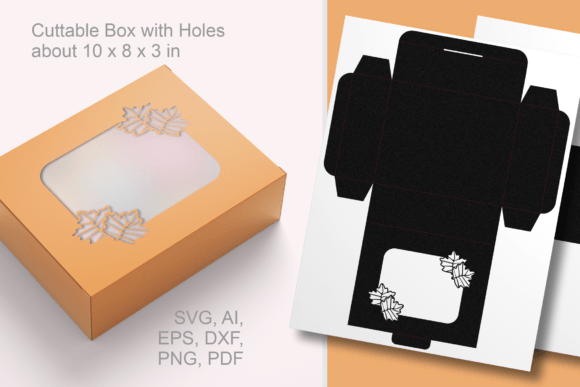 Maple Leaves Window Rectangular Gift Box: Integrating Seasonal Packaging into Your Creative Workflow