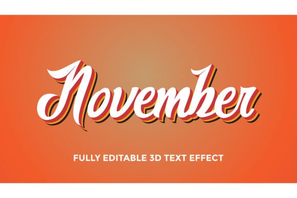 Mastering Visual Impact with 3D Editable Text November Assets