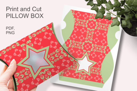 Red Christmas Star Window Pillow Box: Elevating Holiday Gifting with Digital Precision