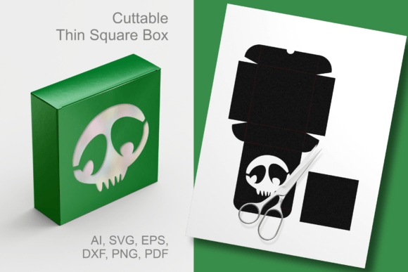 Skull Window Thin Square Gift Box SVG: A Complete Crafting Guide