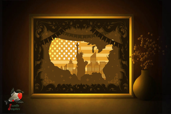 USA Flag Lightbox Template: A Guide to Crafting Patriotic Paper Art